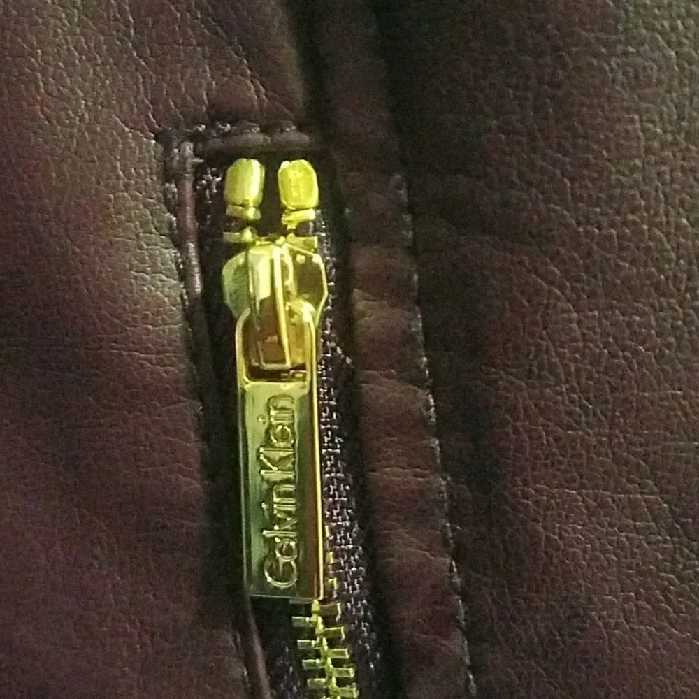 🎉HP🎉 Calvin Klein Faux Leather Moto - Picture 4 of 7